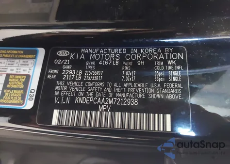 2021 Kia Seltos Lx from USA, damaged, VIN KNDEPCAA2M7212938